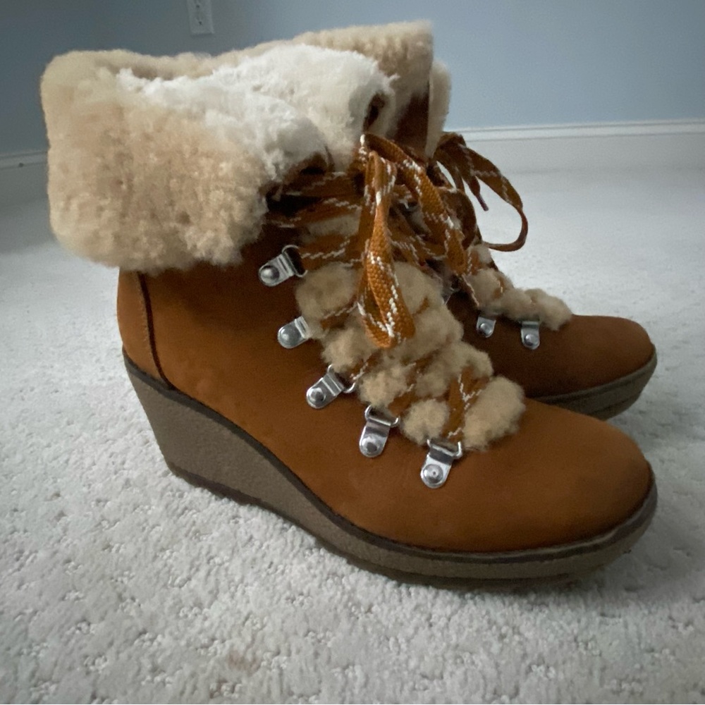 J. Crew Wedge Nordic Boots - great condition, size 6